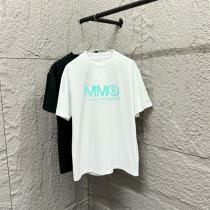 メゾンマルジェラ Tシャツ MM6 ロゴプリント クルーネッ