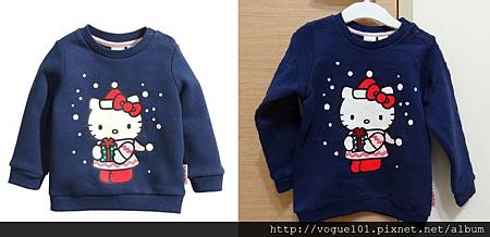 H&M Hello Kitty 鋪棉長袖上衣