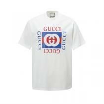 GUCCI Tシャツ ロゴ 赤青 インパクト モダン クラシ