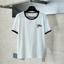 セリーヌ Tシャツ ヴィンテージ風バイカラーリンガー ロゴ刺