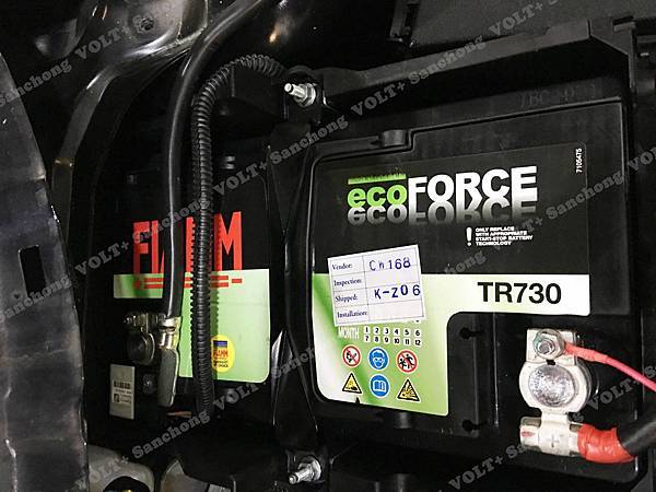 【台北】FORD福特 KUGA 1.5 ECOBOOST 2016年 汽車電瓶 原廠 VARTA華達 EFB 75AH 700A(EN) 更換 義大利FIAMM非凡 EFB TR730 75AH 730A(EN)