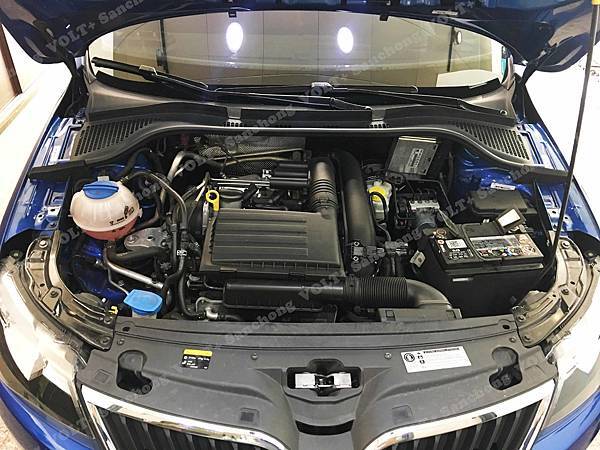 【台北】SKODA斯柯達 Rapid Spaceback 1.4 TSI Style 2016年 汽車電瓶 原廠 MOLL莫爾 EFB 59AH 640A(EN) 更換 德製VARTA華達 EFB D53 60AH 560A(EN)