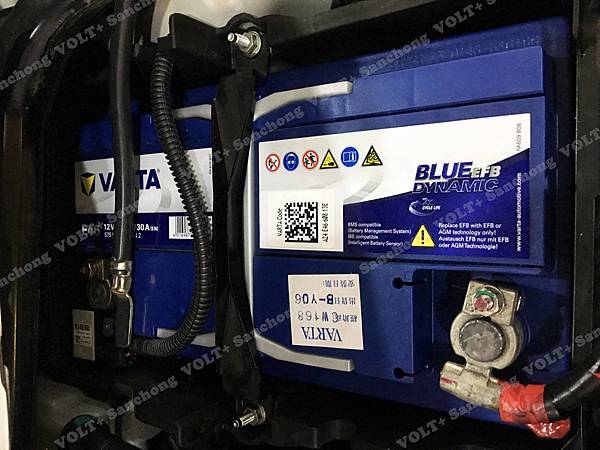 【台北】FORD福特 KUGA 1.5 ECOBOOST 2015年 汽車電瓶 原廠 VARTA華達 EFB 75AH 700A(EN) 更換 德製VARTA華達 EFB E46 75AH 730A(EN)