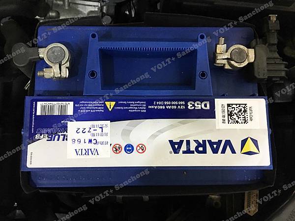 【台北】SKODA斯柯達 Fabia 1.2 TSI Style 2016年 汽車電瓶 原廠 MOLL莫爾 EFB 59AH 640A(EN) 更換 德製VARTA華達 EFB D53 60AH 560A(EN)