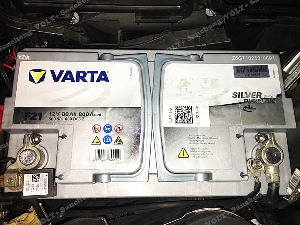 【台北】MERCEDES BENZ賓士 E-Class Coupe E250 BlueEFFICIENCY C207 2012年 汽車電瓶 原廠 德製VARTA華達 AGM 80AH 800A(EN) 更換 德製VARTA華達 AGM F21 80AH 800A(EN) 【到府安裝】
