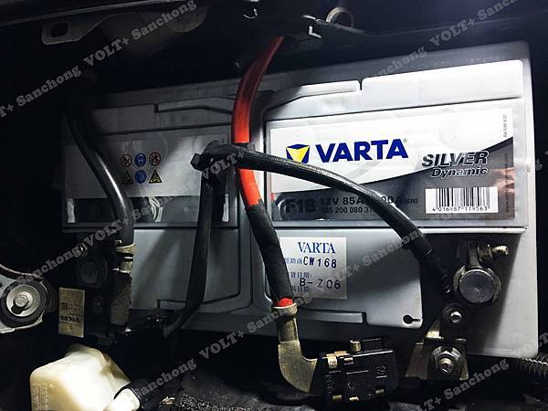 【台北】VOLVO富豪 V60 D4 柴油版 2014年 汽車電瓶 原廠 VOLVO 80AH 700A(EN) 更換 德製VARTA華達 銀合金 F18 85AH 800A(EN) 【到府安裝】