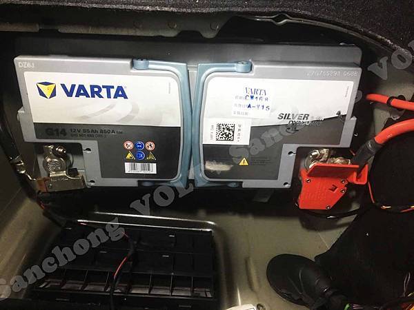 【台北】BMW寶馬 3-Series Sedan 316i 汽油版 F30 2014年 汽車電瓶 原廠 BMW AGM 90AH 900A(EN) 更換 德國VARTA華達 德國廠 AGM G14 95AH 850A(EN)