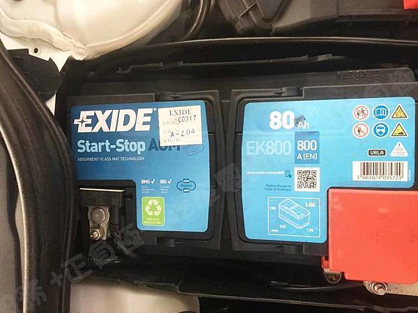 【台北】MERCEDES BENZ賓士 GLA-Class GLA45 AMG 4MATIC X156 2015年 原車電瓶 EXIDE埃克塞德 法製 AGM EK800 80AH 800A(EN) 更換 汽車電池 德國VARTA華達 德國廠 AGM F21 80AH 800A(EN)