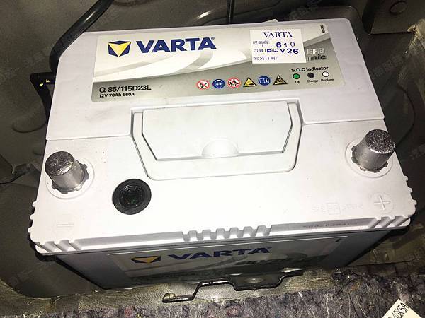 【台北】INFINITI英菲尼迪 Q50 2.0t 2016年 Auxiliary battery輔助電池 原廠電瓶 日製Panasonic國際 EFB Q-85-MF 65AH 520A 更換 德國VARTA華達 EFB Q85L/115D23L 70AH 660A 有排氣孔設計