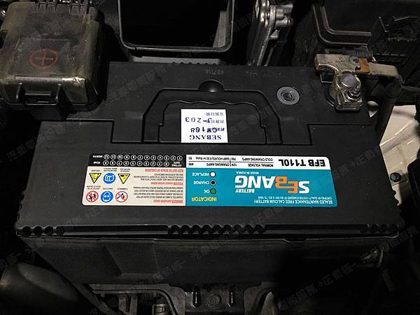 【台北】HYUNDAI現代 SantaFe 2.2 CRDi 柴油版 2015年 原車電瓶 台製YUASA湯淺 95D31L-SMF 80AH 565A 更換 汽車電池 韓製SEBANG世邦 EFB T110L 95AH 900A 【到府更換】
