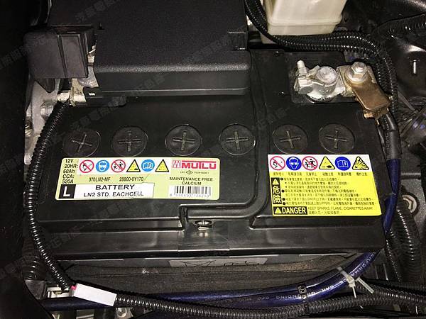 【台北】TOYOTA豐田 C-HR 1.2 Turbo 2017年 原廠電瓶 土耳其MUTLU EFB 370LN2-MF 60AH 520A ...