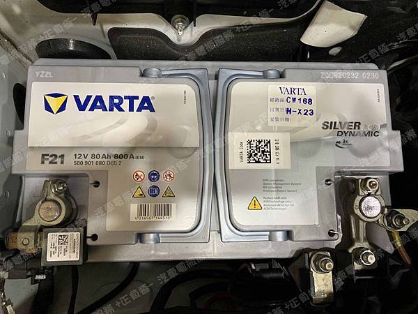 【台北】MERCEDES BENZ賓士 GLC-Class GLC220d 4MATIC 柴油版 X253 2016年 原廠電瓶 德製VARTA華達 AGM 80AH 800A(EN) 更換 汽車電池 德國VARTA華達 德國廠 AGM F21 80AH 800A(EN)