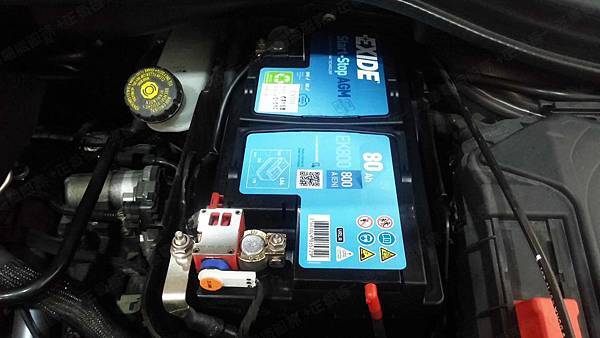 【台北】MERCEDES BENZ賓士 B-Class B200 W246 2013年 原廠電瓶 BENZ AGM 80AH 800A(EN) 更換 汽車電池 法製EXIDE埃克塞德 AGM EK800 80AH 800A(EN)