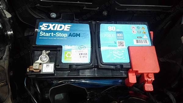 【台北】MERCEDES BENZ賓士 E-Class Sedan E220 CDI 柴油版 W212 2012年 汽車電瓶 原廠 BENZ AGM 80AH 800A(EN) 更換 法製EXIDE埃克塞德 AGM EK800 80AH 800A(EN)