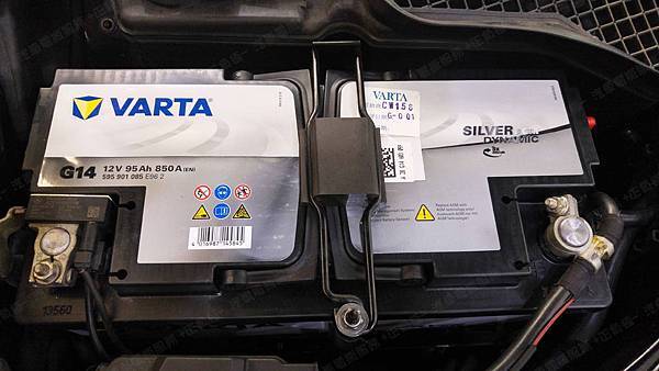 【台北】MERCEDES BENZ賓士 S-Class S350 W221 2011年 汽車電瓶 原廠 德製VARTA華達 AGM 95AH 850A(EN) 更換 德國VARTA華達 德國廠 AGM G14 95AH 850A(EN)