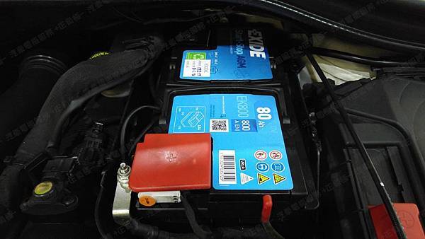 【台北】MERCEDES BENZ賓士 B-Class B200 CDI 柴油版 W246 2013年 汽車電瓶 原廠 BENZ AGM 80AH 800A(EN) 更換 法製EXIDE埃克塞德 AGM EK800 80AH 800A(EN)