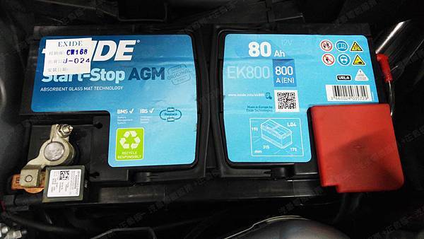 【台北】MERCEDES BENZ賓士 C-Class Sedan C200 W204 2012年 汽車電瓶 原廠 BENZ AGM 80AH 800A(EN) 更換 法製EXIDE埃克塞德 AGM 80AH 800A(EN) 【到府更換】