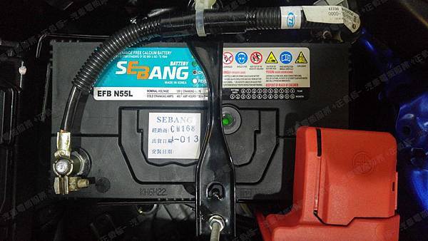 【台北】HONDA本田 FIT MK3三代 2015年 汽車電瓶 原廠 台製YUASA湯淺 38B19L-MF 加水式 35AH 265A 更換 韓製SEBANG世邦 EFB N55L 55AH 500A