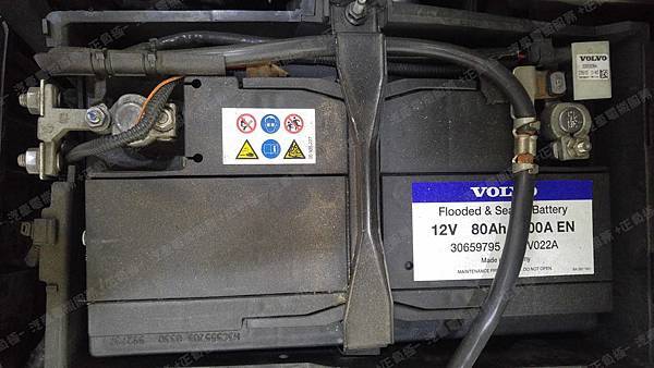 【台北】VOLVO富豪 V50 D4 柴油版 2012年 汽車電瓶 原廠 VOLVO 80AH 700A(EN) 更換 德國VARTA華達 德國廠 銀合金 F18 85AH 800A(EN)