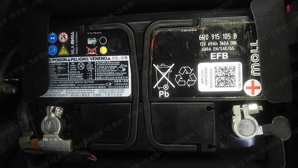 【台北】AUDI奧迪 A3 1.8 TFSI 2014年 汽車電瓶 原廠 MOLL莫爾 EFB 69AH 680A(EN) 更換 法製EXIDE埃克塞德 AGM EK700 70AH 760A(EN)
