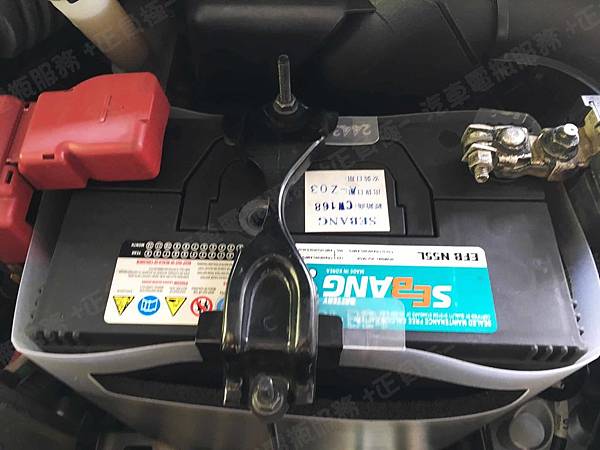 【台北】NISSAN裕隆 Super Sentra 1.8 2015年 汽車電瓶 原廠 台製YUASA湯淺 46B24L-MF 加水式 45AH 295A 更換 韓製SEBANG世邦 EFB N55L 55AH 600A