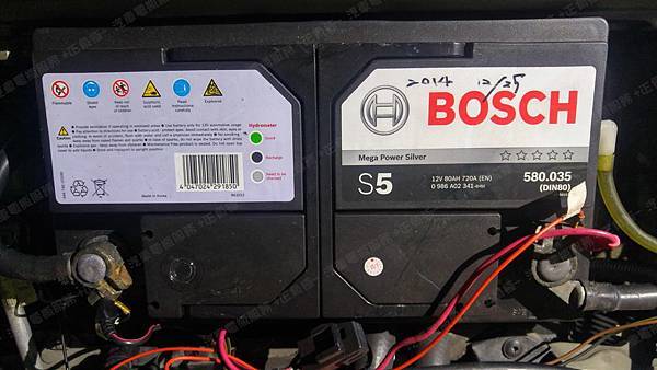【台北】PORSCHE保時捷 Carrera 911 996型 2003年 汽車電瓶 原車 BOSCH博世 S5 DIN80 80AH 720A(EN) 更換 德國VARTA華達 德國廠 銀合金 F18 85AH 800A(EN) 【到府更換】