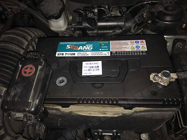 【台北】HYUNDAI現代 ix35 2.0 VG Turbo CRDi 柴油版 2013年 汽車電瓶 原廠 台製YUASA湯淺 95D31R-MF 加水式 80AH 565A 更換 韓製SEBANG世邦 EFB T110R 95AH 900A