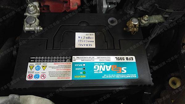 【台北】LEXUS凌志 RX270 2013年 汽車電瓶 原廠 美製EXIDE埃克塞德 S24R-7MF 70AH 700A 更換 韓製SEBANG世邦 EFB S95L 70AH 700A