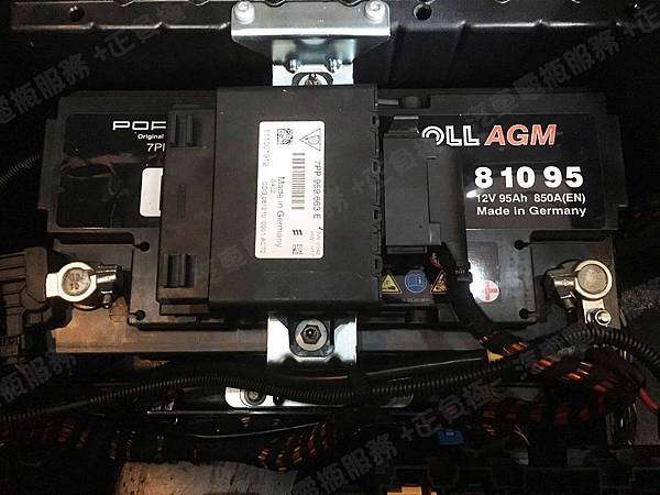 【台北】PORSCHE保時捷 Panamera S 970型 MK1一代 2011年 汽車電瓶 原廠 MOLL莫爾 AGM 92AH 850A(EN) 更換 法製EXIDE埃克塞德 AGM EK950 95AH 850A(EN)