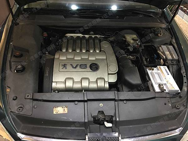 【台北】PEUGEOT標緻 607 3.0 V6 2002年 汽車電瓶 原廠 60AH 640A(EN) 更換 德國VARTA華達 德國廠 銀合金 D15 63AH 610A(EN)