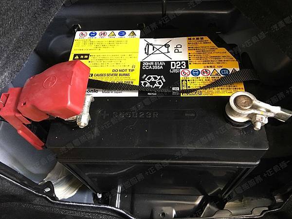 【台北】TOYOTA豐田 CAMRY 2.5 Hybrid 油電版 2013年 汽車電瓶 原廠 日製Panasonic國際 S55D23R 51AH 356A(EN) 更換 韓製SEBANG世邦 EFB Q85R 65AH 700A 有排氣孔設計