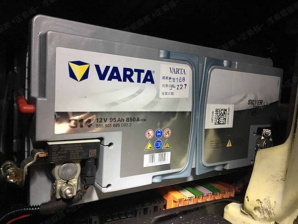 【台北】MERCEDES BENZ賓士 M-Class ML350 BlueEFFICIENCY 4MATIC W166 2013年 汽車電瓶 原廠 BENZ AGM 95AH 850A(EN) 更換 德國VARTA華達 德國廠 AGM G14 95AH 850A(EN)