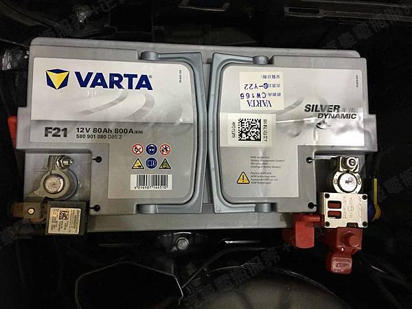 【台北】MERCEDES BENZ賓士 E-Class Estate E220 CDI 柴油版 AMG S212 2013年 汽車電瓶 原廠 BENZ AGM 80AH 800A(EN) 更換 德國VARTA華達 德國廠 AGM F21 80AH 800A(EN)