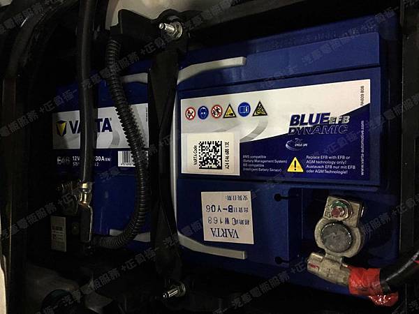 【台北】FORD福特 KUGA 1.5 ECOBOOST 2015年 汽車電瓶 原廠 VARTA華達 EFB 75AH 700A(EN) 更換 德製VARTA華達 EFB E46 75AH 730A(EN)