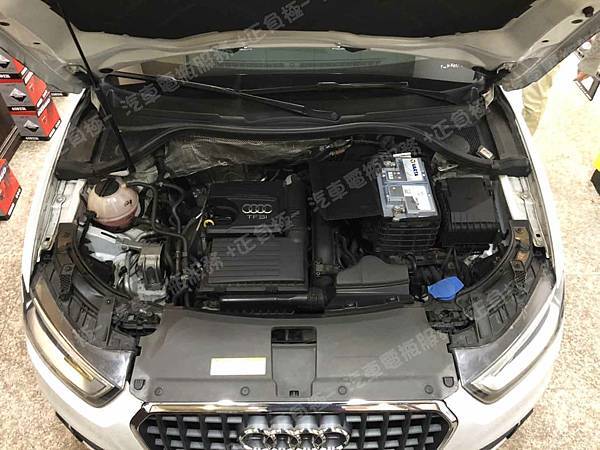 【台北】AUDI奧迪 Q3 40 TFSI quattro 2014年 原廠電瓶 德國MOLL莫爾 AGM 68AH 680A(EN) 更換 汽車電池 德國MOLL莫爾 AGM 81070 70AH 760A(EN) IMG_0585