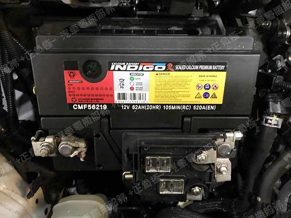【台北】TOYOTA豐田 Auris 2.0 2020年 原廠電瓶 日製GS YUASA 355LN2-MF 60AH 360A(EN) 更換 汽車電池 韓國INDIGO 鈣合金 56219 62AH 520A(EN) IMG_2595