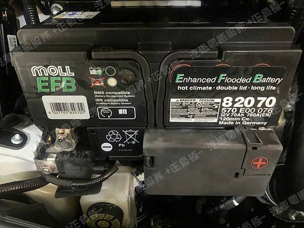 【台北】TOYOTA豐田 C-HR 1.2 Turbo 2020年 原廠電瓶 土耳其MUTLU EFB 370LN2-MF 60AH 520A 更換 汽車電池 德國MOLL莫爾 EFB 82070 70AH 760A(EN) IMG_2878