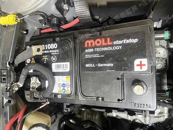 【台北】MERCEDES BENZ賓士 A-Class Sedan A200 V177 2020年 原廠電瓶 AGM 80AH 800A(EN) 更換 汽車電池 德國MOLL莫爾 AGM 81080 80AH 800A(EN) IMG_5018