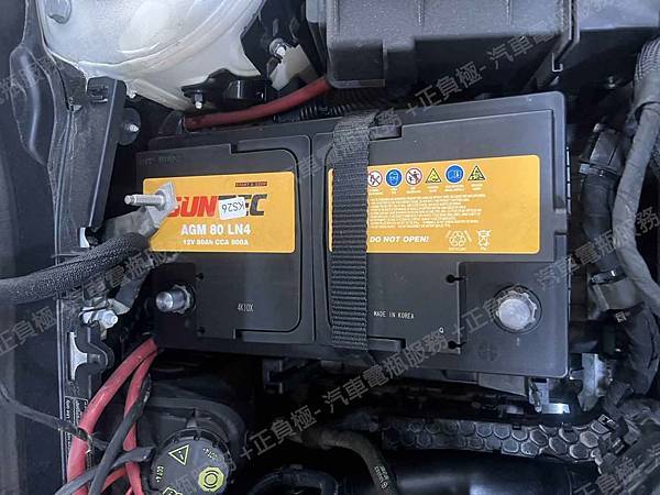 【台北】MERCEDES BENZ賓士 A-Class A250 AMG W177 2019年 原廠電瓶 AGM 80AH 800A(EN) 更換 汽車電池 韓國SUNTEC AGM 80 LN4 80AH 800A(EN) IMG_8530
