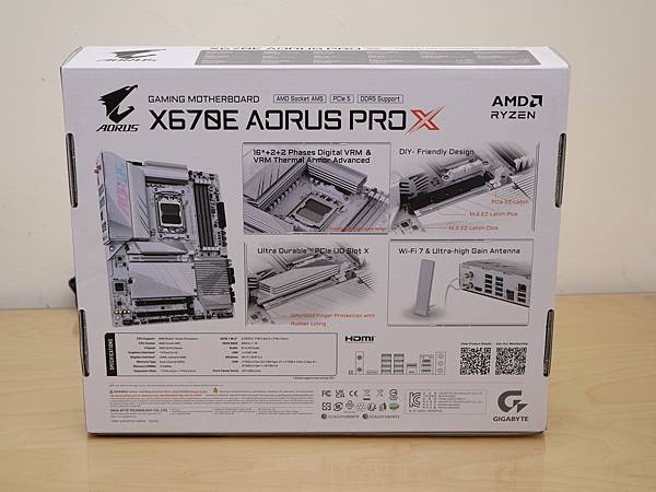 AMD AM5 銀白鷹神 X670E AORUS PRO X