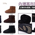 正韓韓國Ollie雪靴代購-內增高布標低筒-ollie布標