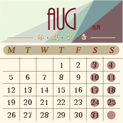 【2024.08月休假公告】