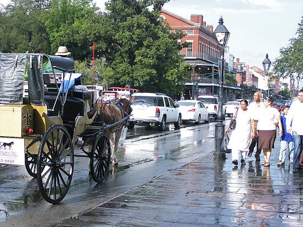 in front of Jackson Square