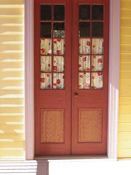 the back door of the master house