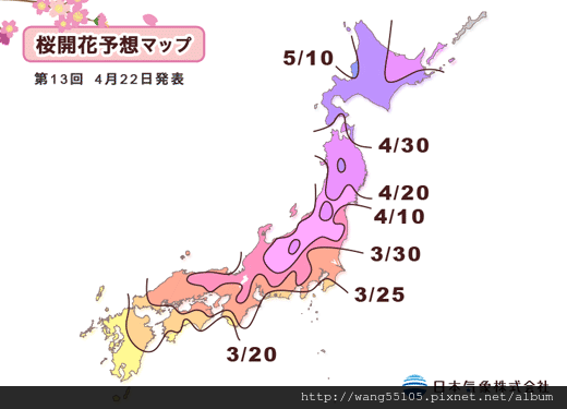 2014第13波櫻花前線