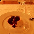 San Gimignano溫馨小餐館飯後甜點之義大利紅莓奶酪