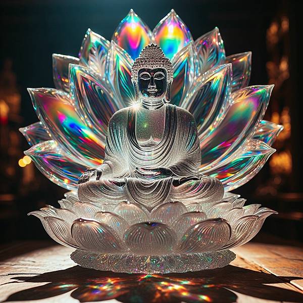一位美麗的佛陀,水晶材質 (5)