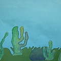 這是我畫的海草..跟....石頭!!!