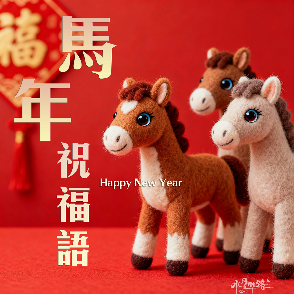 馬年新年過年春節吉祥話祝福語_水月問路.jpg