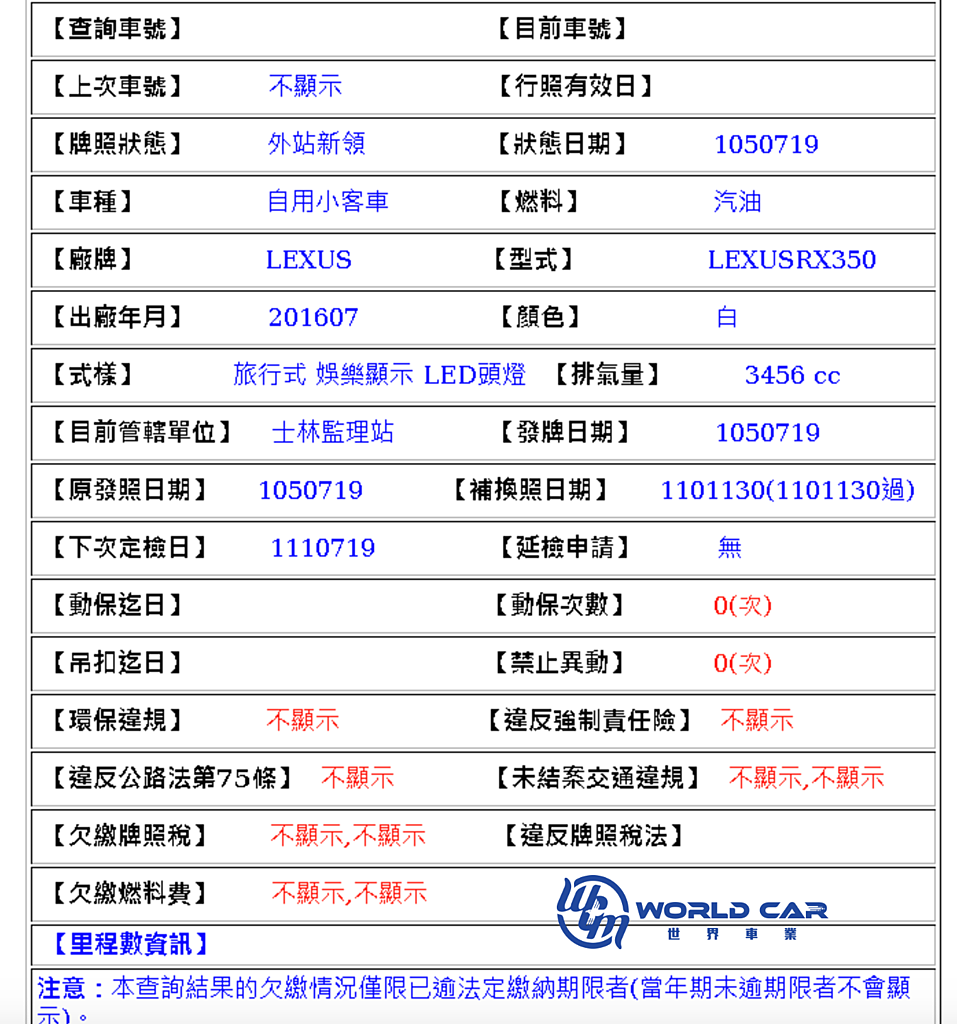 如何請WCM世界車業代標一台Lexus Rx350中古車，購買Lexus二手車建議找網友推薦的世界車業。